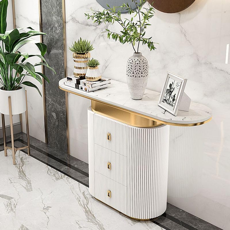 ERIAS Modern Luxe Console Table with Storage