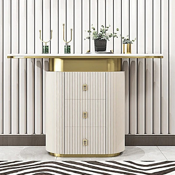 ERIAS Modern Luxe Console Table with Storage