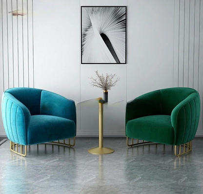 ESOP Minimalist Velvet Accent Chair