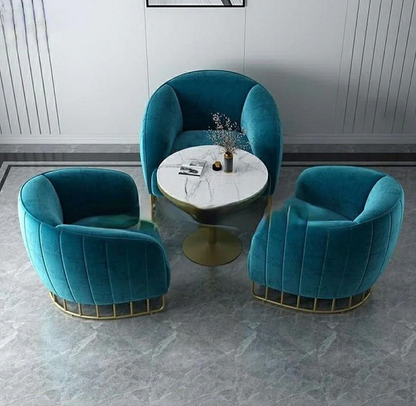 ESOP Minimalist Velvet Accent Chair