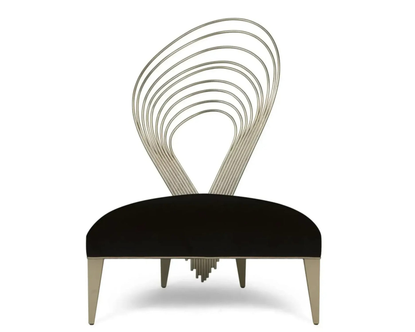 GUSTAVE Modern Unique Metal Accent Chair