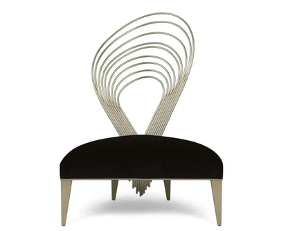 GUSTAVE Modern Unique Metal Accent Chair