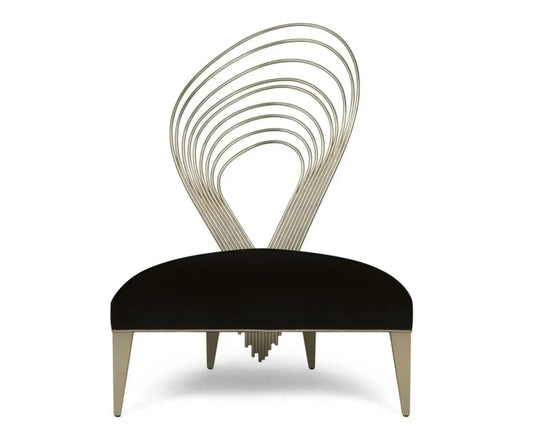 GUSTAVE Modern Unique Metal Accent Chair