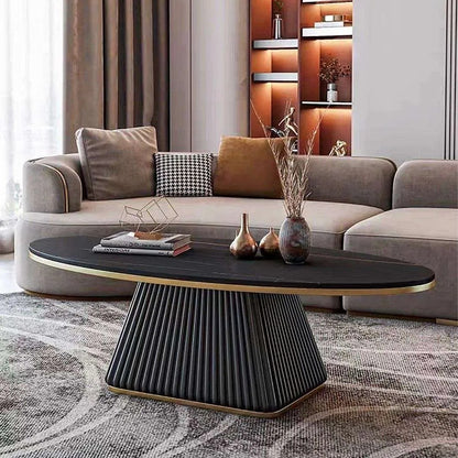 IDNA Sintered Stone Oval Coffee Table