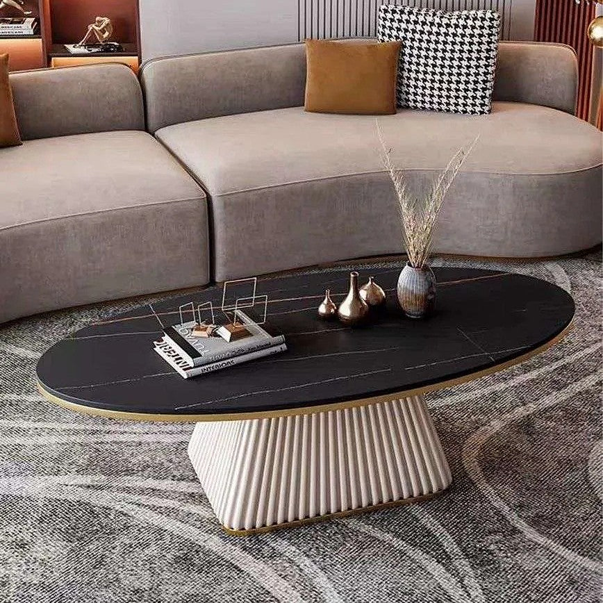 IDNA Sintered Stone Oval Coffee Table