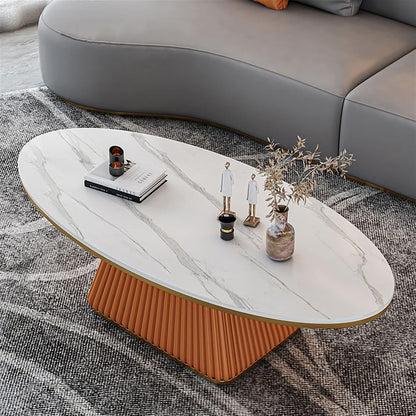 IDNA Sintered Stone Oval Coffee Table