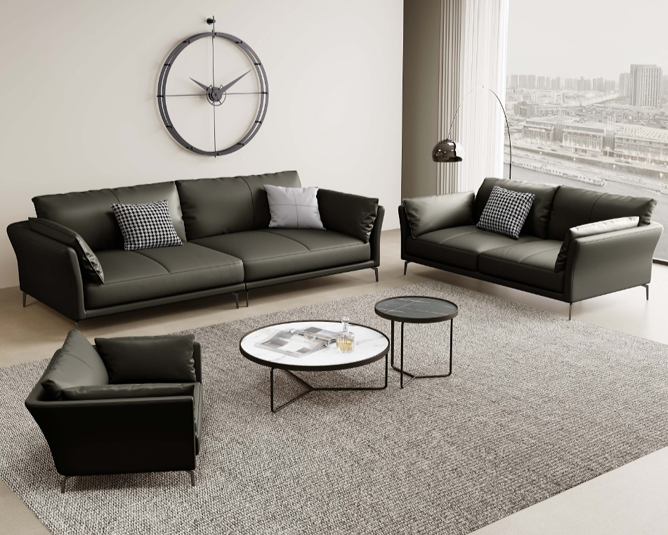 ITSU Modern Leather Sofa