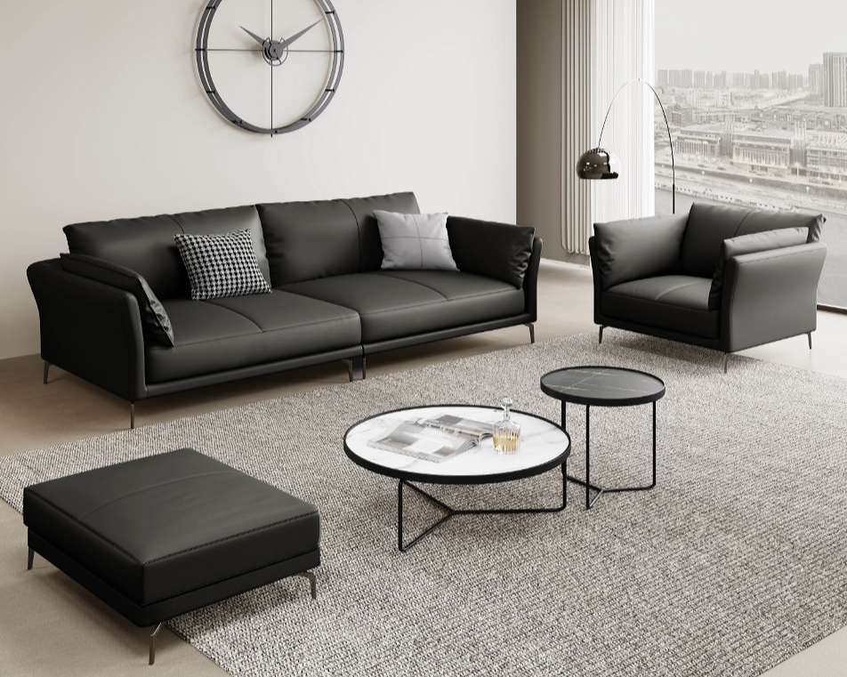 ITSU Modern Leather Sofa