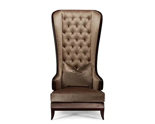 JULIEN Contemporary Luxury High-Back Tufted Wing Chair