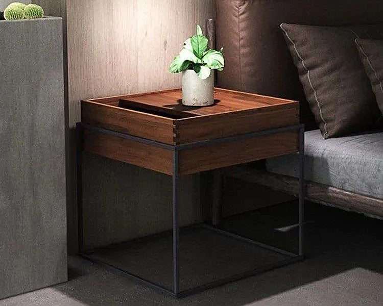 KUREK Rustic Modern Bedside Table