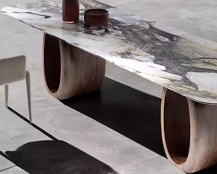 LESLEY Contemporary Marble Dining Table
