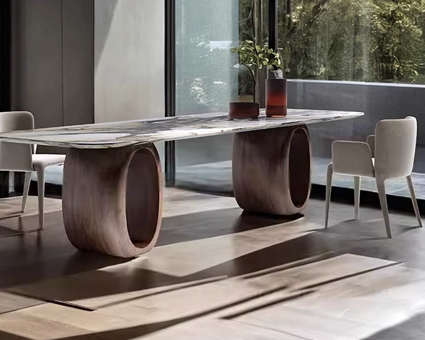LESLEY Contemporary Marble Dining Table