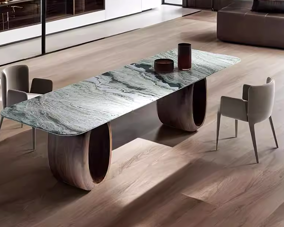 LESLEY Contemporary Marble Dining Table