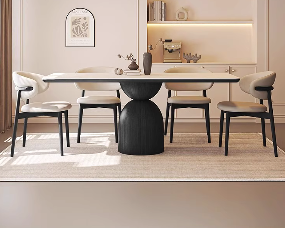 LEIN Japandi Sintered Stone Dining Table