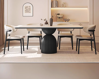 LEIN Japandi Sintered Stone Dining Table