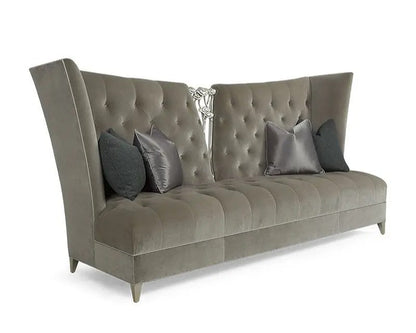LUCIENNE Modern Victorian High-Back Sofa