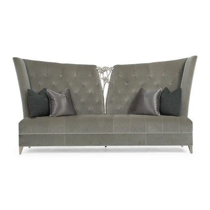 LUCIENNE Modern Victorian High-Back Sofa