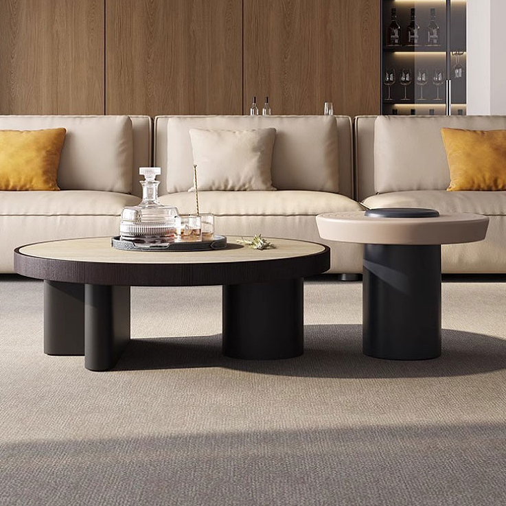 LURIO Travertine Nesting Coffee Table