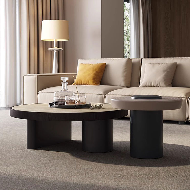 LURIO Travertine Nesting Coffee Table