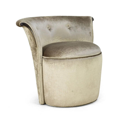 MATHEO Mid-Century Modern Accent Chair / Pouf