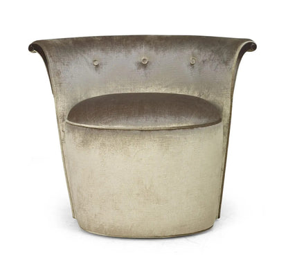MATHEO Mid-Century Modern Accent Chair / Pouf