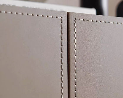 MIAH Contemporary Leather Buffet Cabinet