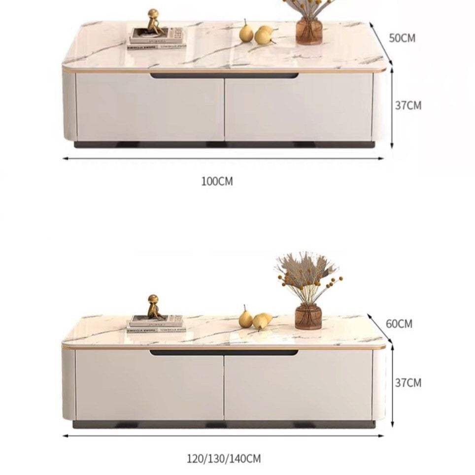 MIREA Modern Sintered Stone TV Console & Coffee Table