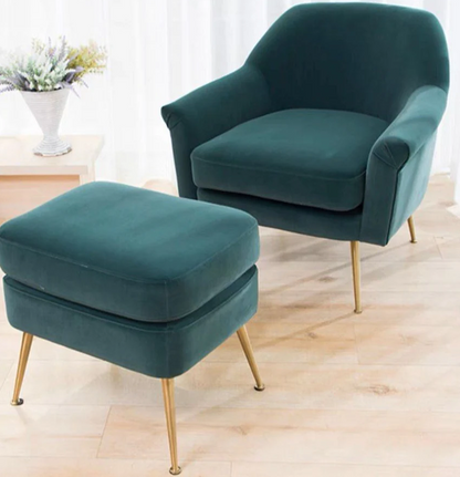 NEBO Minimalist Velvet Armchair