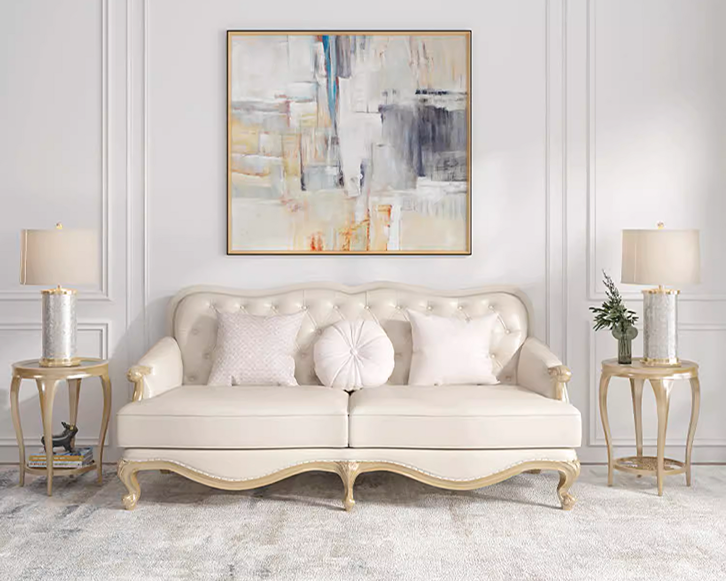 QUEENSLEY Modern Victorian Sofa