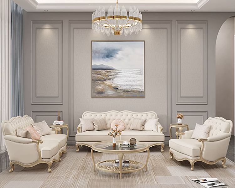 QUEENSLEY Modern Victorian Sofa