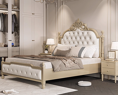 QUEENSLEY Victorian Tufted Bed Frame