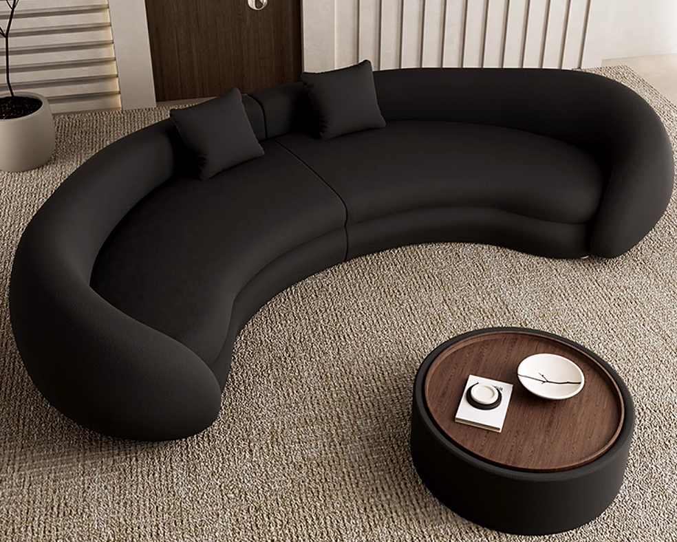 REAH Modern Curved Sofa