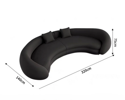 REAH Modern Curved Sofa