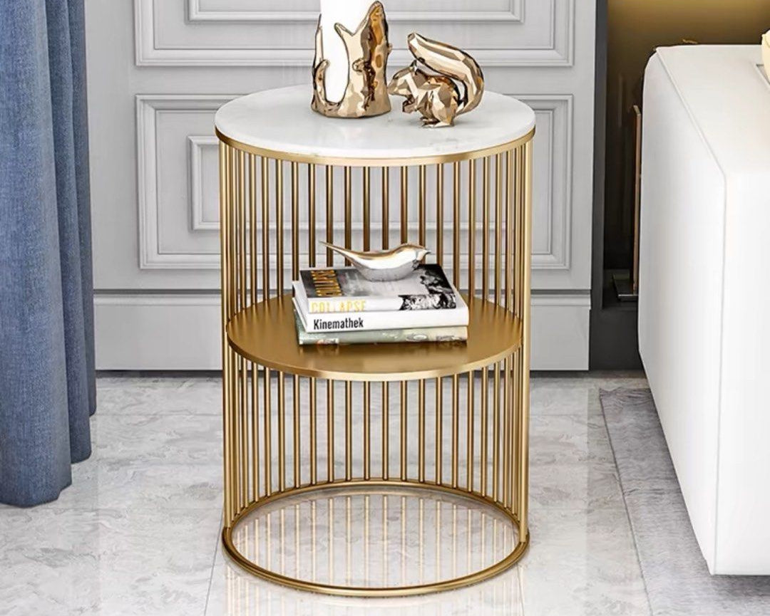 Modern luxury marble side table, custom made furniture in Singapore