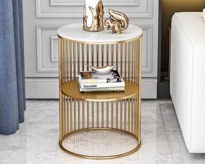 Modern luxury marble side table, custom made furniture in Singapore