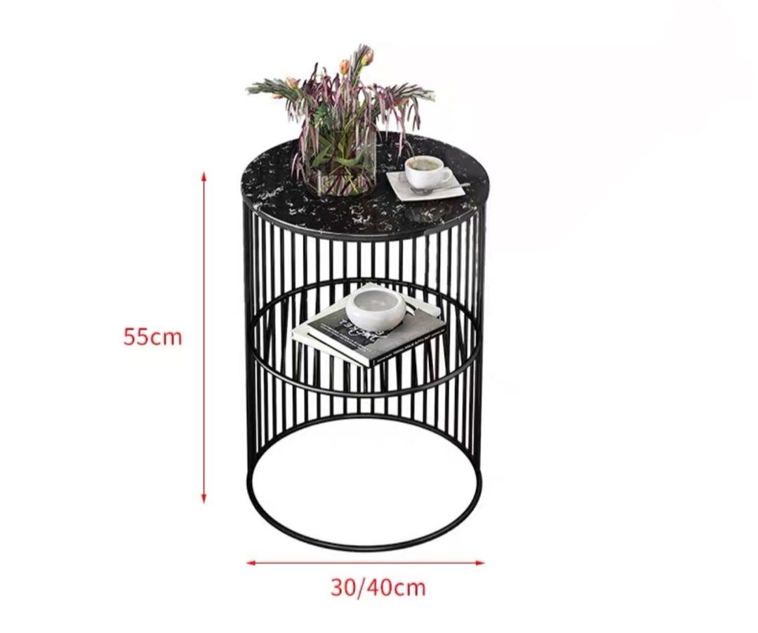 RION Marble Cage Side Table