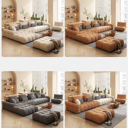 SYLA Modern Scratch Resistant Sectional Sofa