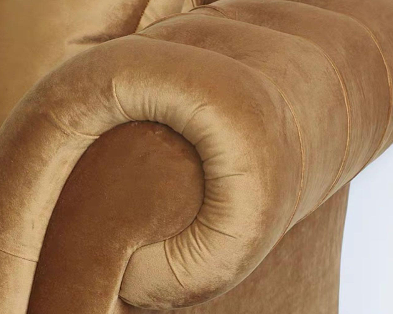 VERA Modern Victorian Chesterfield L-Shape Sofa