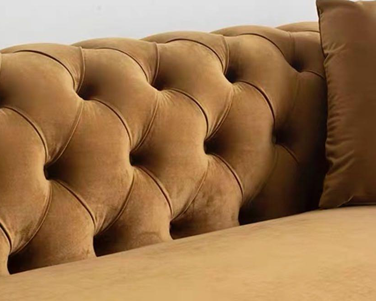 VERA Modern Victorian Chesterfield L-Shape Sofa