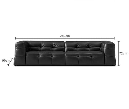 VIENN Leather Tufted Sofa