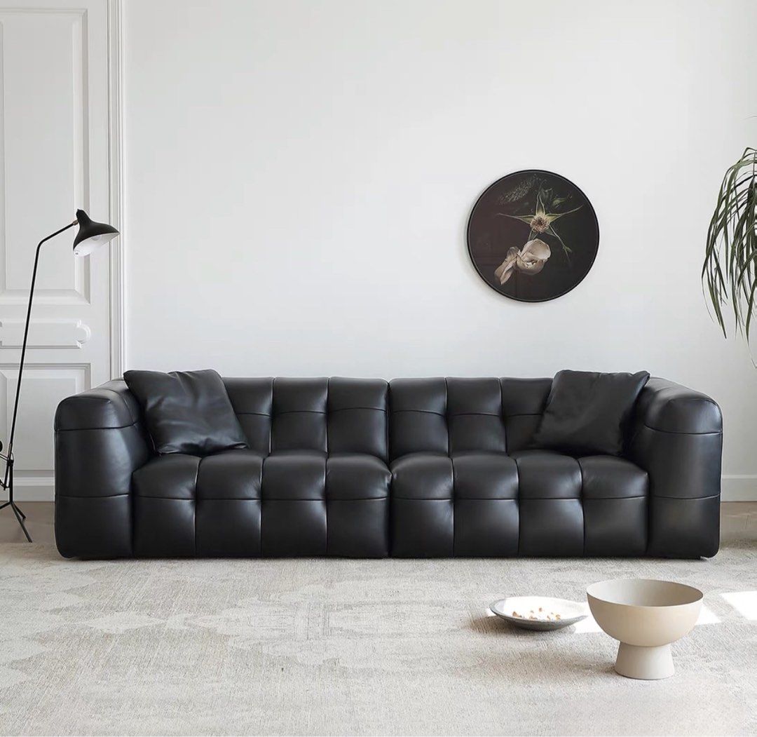 VIENN Leather Tufted Sofa