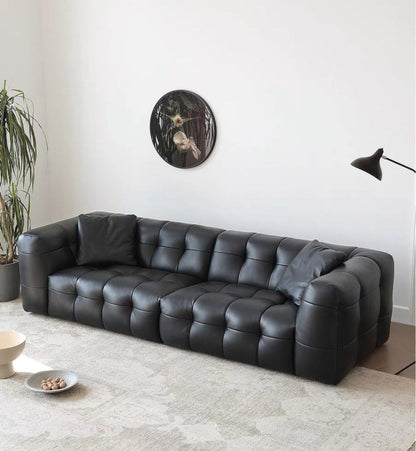 VIENN Leather Tufted Sofa