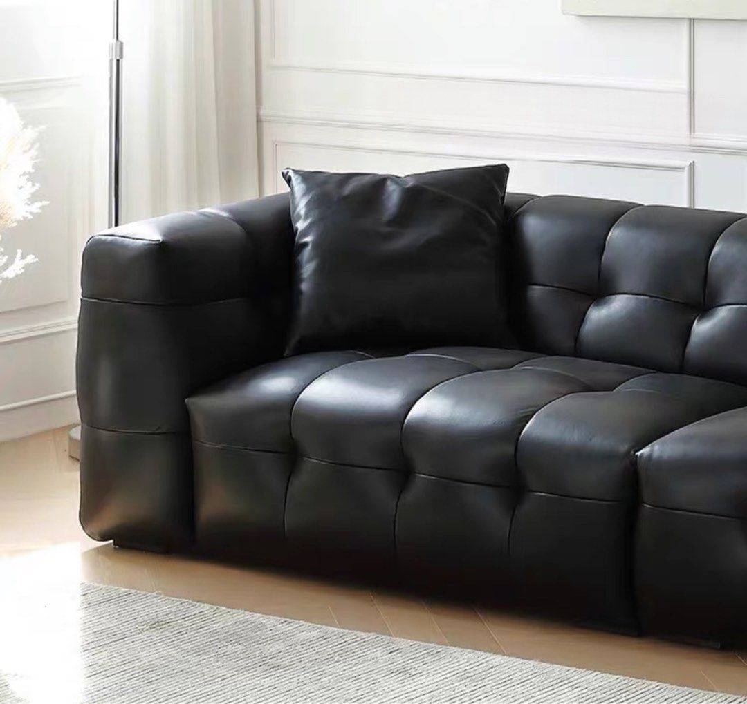 VIENN Leather Tufted Sofa