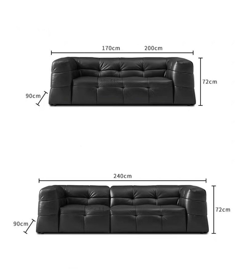 VIENN Leather Tufted Sofa