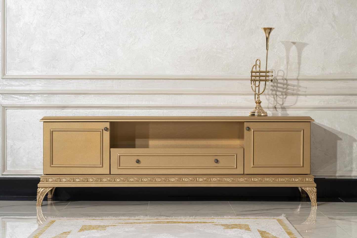 VITTORIA Rococo TV Console Cabinet