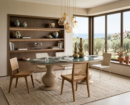 ADA Contemporary Pedestal Dining Table