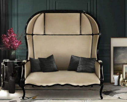 Louis XV Neoclassical Victorian Canopy Sofa