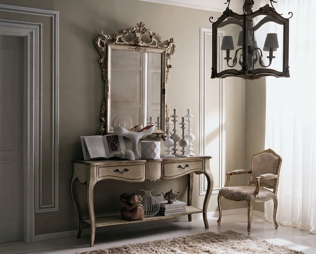 ALIVIA French Provincial Shabby Chic Console Table
