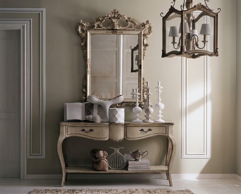ALIVIA French Provincial Shabby Chic Console Table