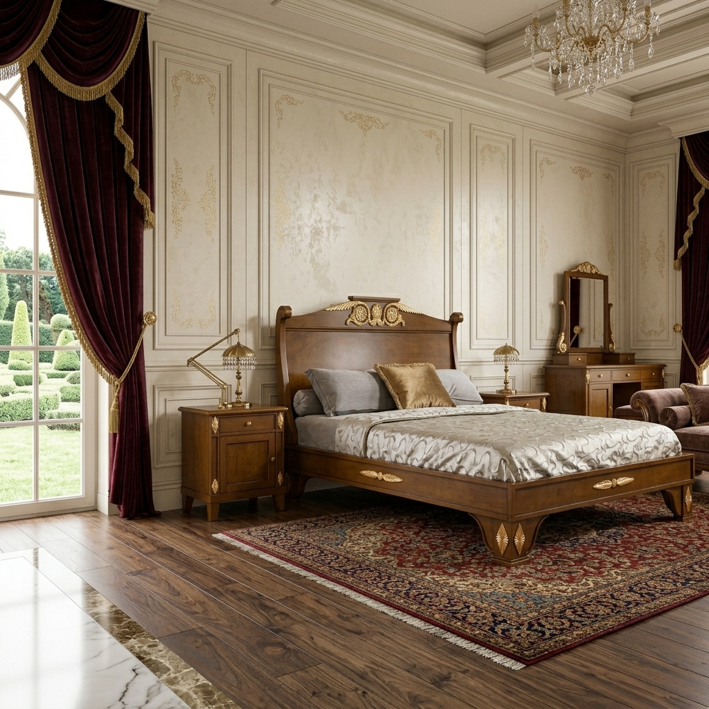 AMAYA Classical European Bed Frame